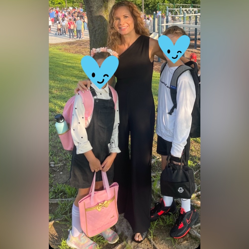 Abercrombie black one shoulder jumpsuit